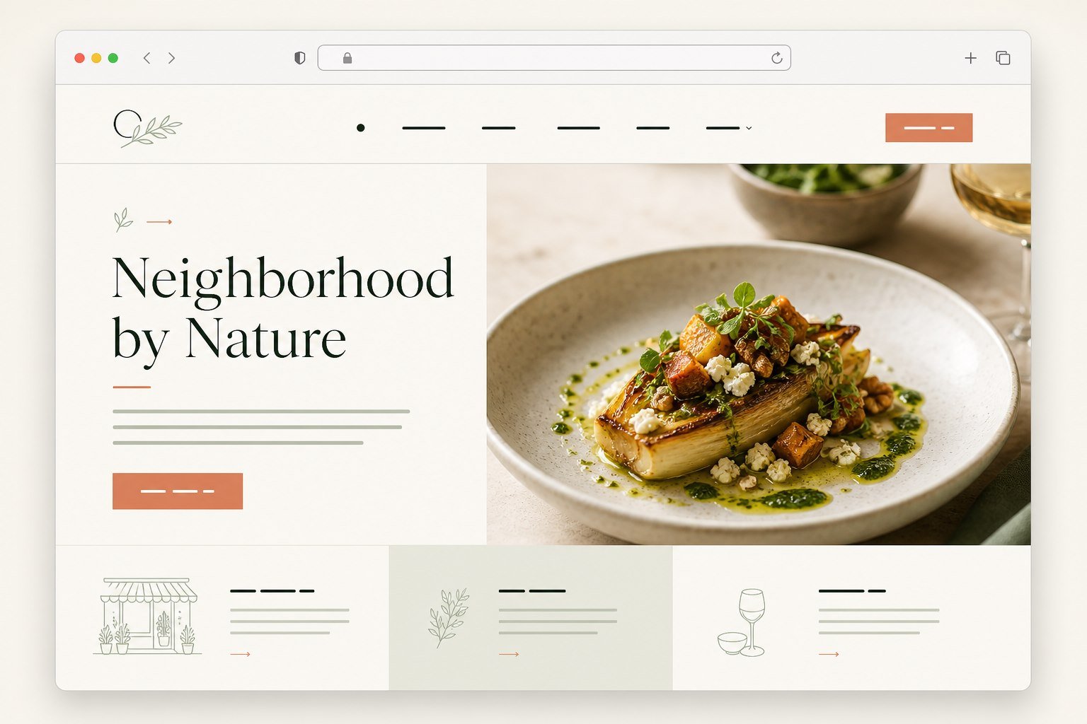 Local Business Website Design Concept