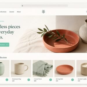 Online Store Website Design Concept
