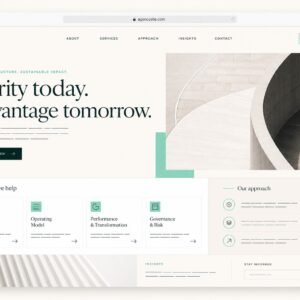 Professional Services Website Design Concept