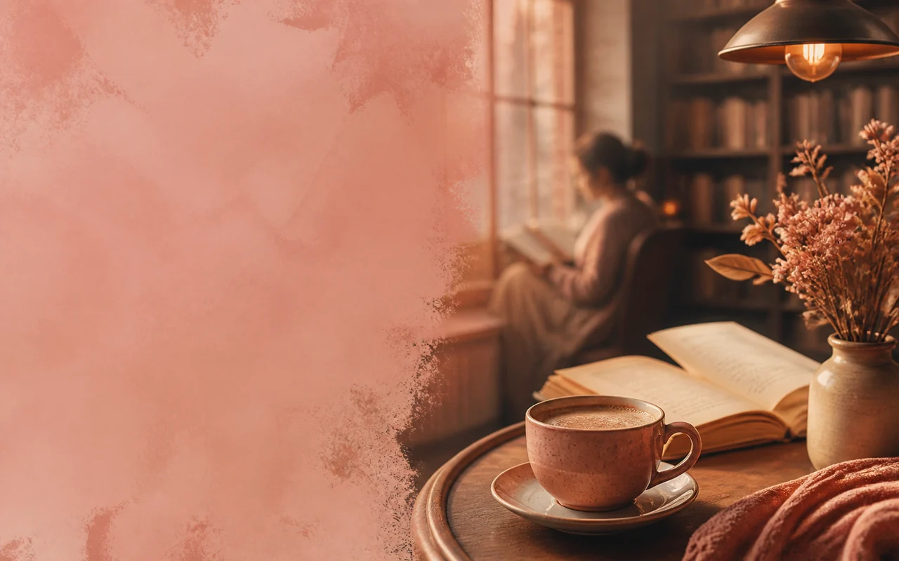 Library Cafe website design concept