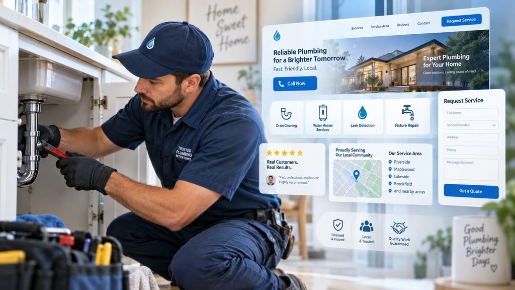 Plumbing company website essentials for local service businesses